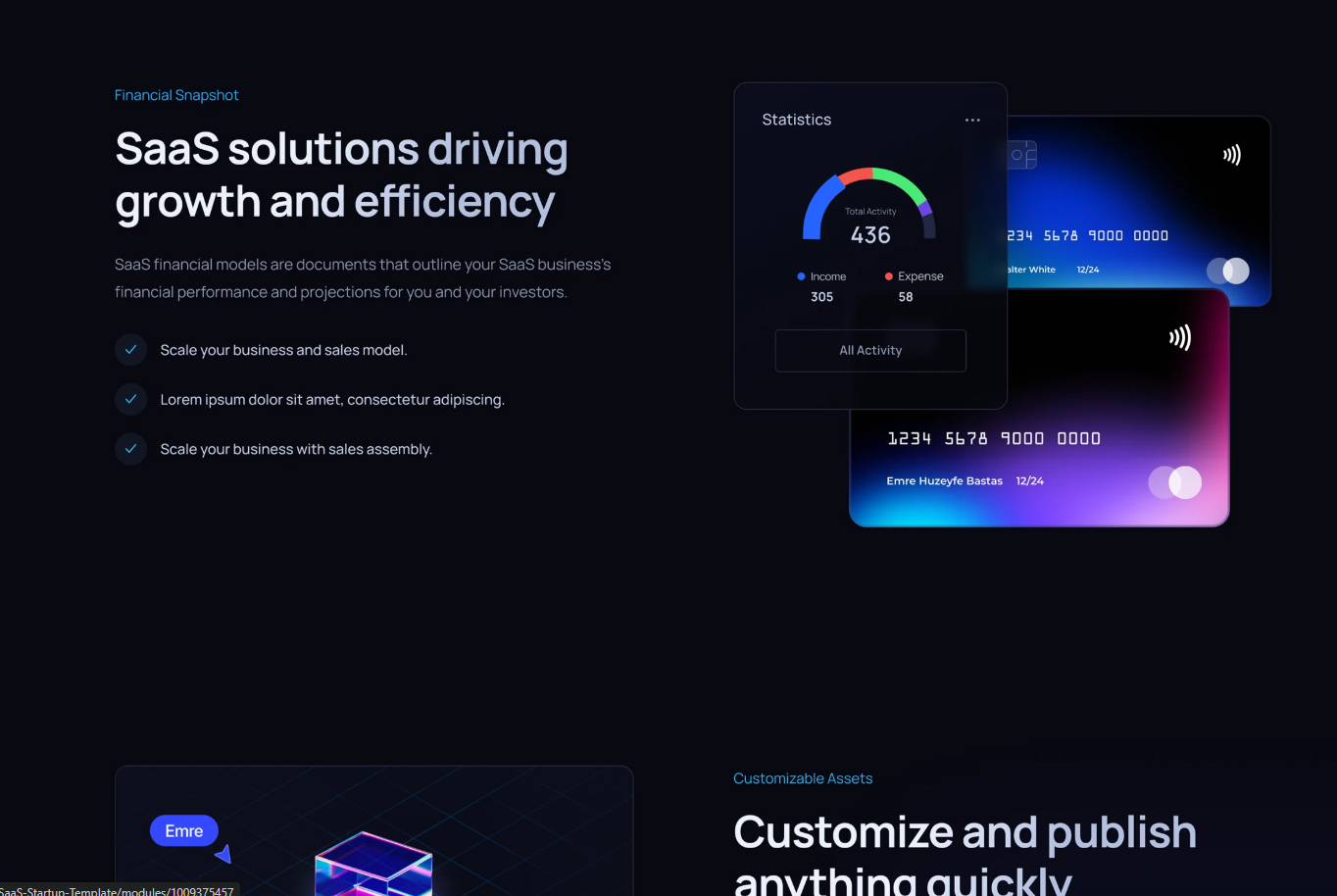 SaaS Dashboard Design screenshot 3